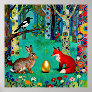 Affiche Lapin, Pie, Renard et « Le Chemin du Partage »