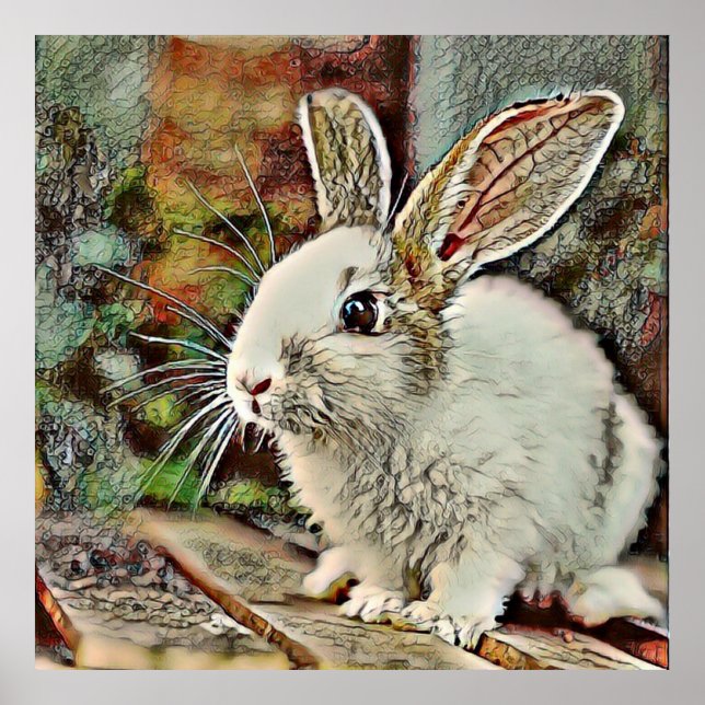 Affiche lapin toony (Devant)