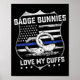 Affiche Lapins de badge Amour Mes Menottes Drôle de poux H