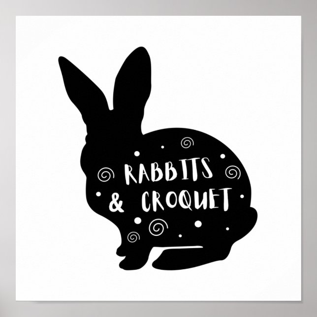 Affiche Lapins et Croquet (Devant)