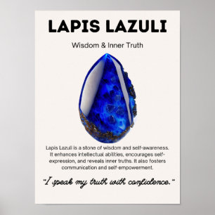 Affiche Lapis Lazuli Cristal De Pierre Signification
