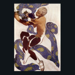 Affiche L'Apres Midi d'un Faune'<br><div class="desc">L'Apres Midi d'un Faune', costume design pour Nijinsky | par Leon Bakst | Lieu de l'art : Bibliothèque de l'Arsenal, Paris, France | Artiste russe | Numéro de collection d'images : XIR10053</div>