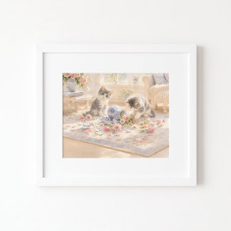 Affiche L'aquarelle de l'impression d'art du chien qui l'a