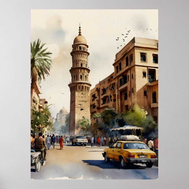 Affiche L'aquarelle du Caire (Devant)