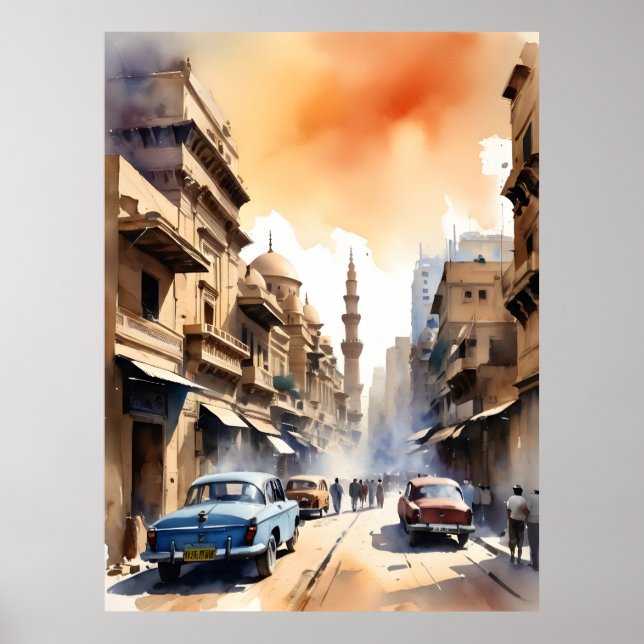 Affiche L'aquarelle du Caire (Devant)
