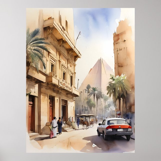 Affiche L'aquarelle du Caire (Devant)