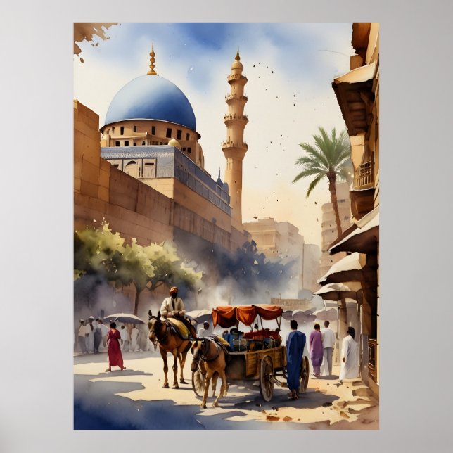 Affiche L'aquarelle du Caire (Devant)