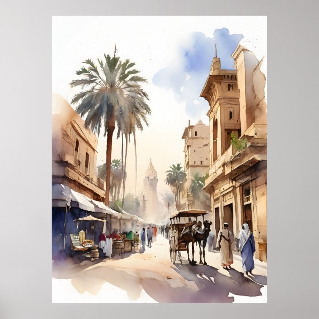 Affiche L'aquarelle du Caire (Devant)