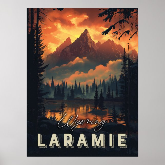 Affiche Laramie Wyoming Vintage (Devant)