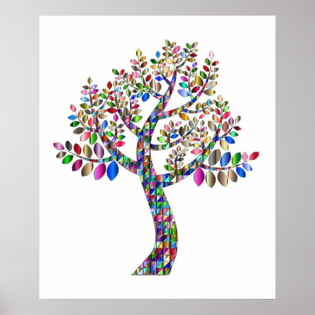 Affiche L'arbre de couleur (Devant)