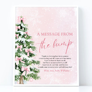 Affiche L'Arbre De Noël Un Message Du Signe Bump
