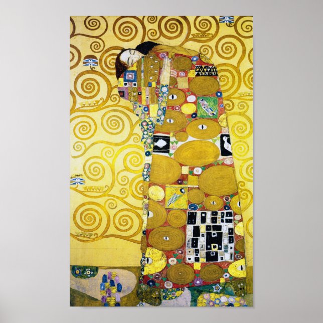 Affiche L'arbre de vie (détail), Klimt (Devant)