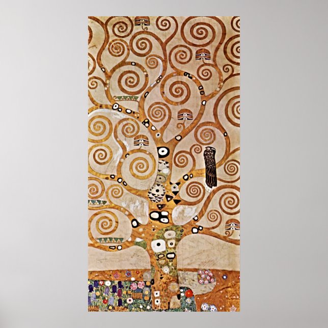 Affiche L'arbre de vie idéal de Gustav Klimt (Devant)
