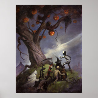 Affiche L'arbre d'Halloween