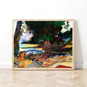 Affiche L'arbre d'Hibiscus (Te burao) de Paul Gauguin