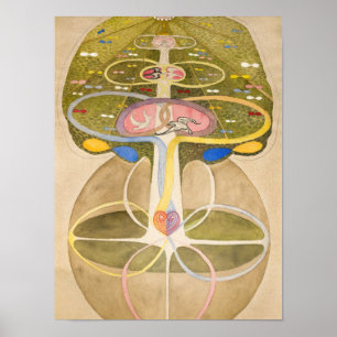 Affiche L'arbre du savoir par Hilma af Klint