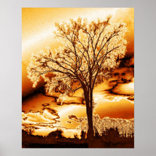 Affiche L'arbre en or fondu
