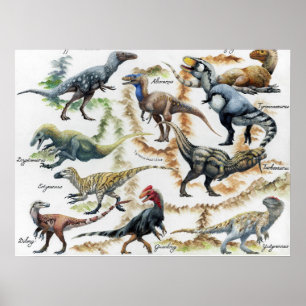 Affiche L'arbre généalogique des Tyrannosauroïdes