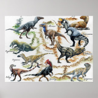 Affiche L'arbre généalogique des Tyrannosauroïdes