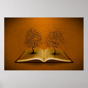 Affiche L'arbre GiddyUp et l'arbre Bickham Script Tree