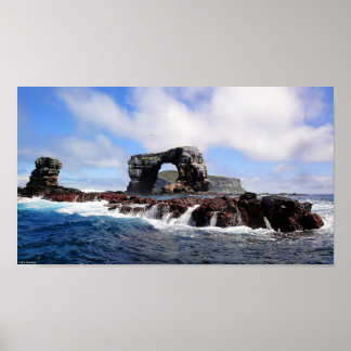 Affiche L'arc de Darwin dans les îles Galapagos