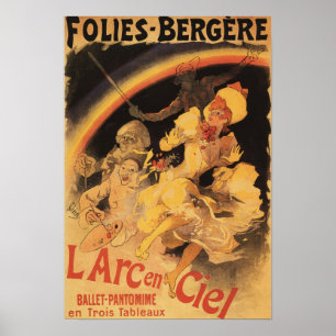 Affiche L'Arc-en-Ciel Ballet at Folies-Bergeren