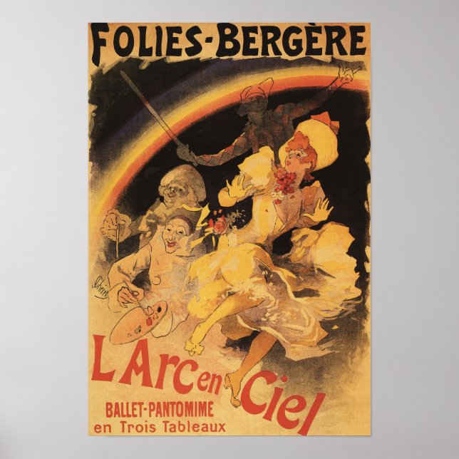 Affiche L'Arc-en-Ciel Ballet at Folies-Bergeren (Devant)