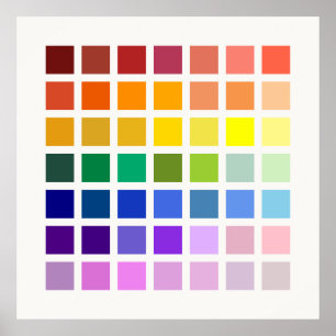 Affiche L'arc-en-ciel & plus, un univers de couleurs 49 te