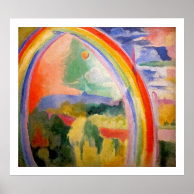 Affiche L'arc en ciel - Vintage classique - par Robert Del (Devant)