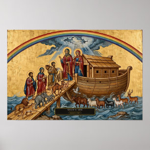 Affiche L'Arche de Noé — Icône byzantine