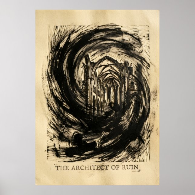 Affiche L'Architecte De La Ruine (Devant)