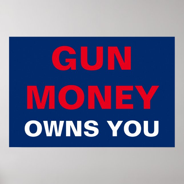 Affiche L'argent des armes vous possède (Devant)