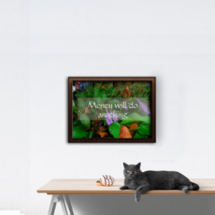 Affiche L'argent fera n'importe quoi de sagesse en disant