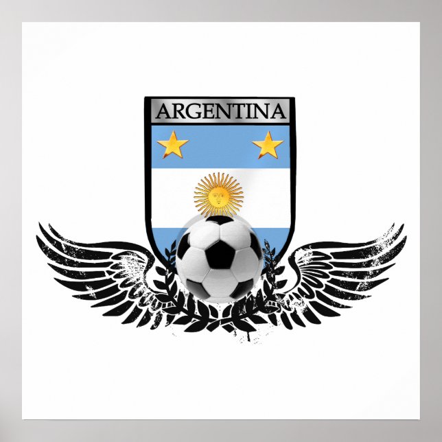 Affiche L'Argentine, championne du monde du bouclier footb (Devant)