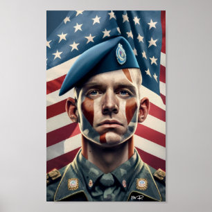 Affiche L'armée américaine pour la fête des vétérans 2023