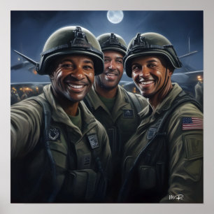 Affiche L'armée américaine pour la fête des vétérans 2023