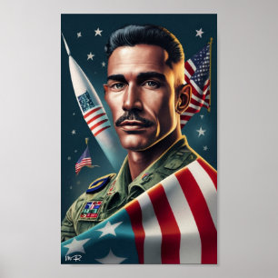 Affiche L'armée américaine pour la fête des vétérans 2023
