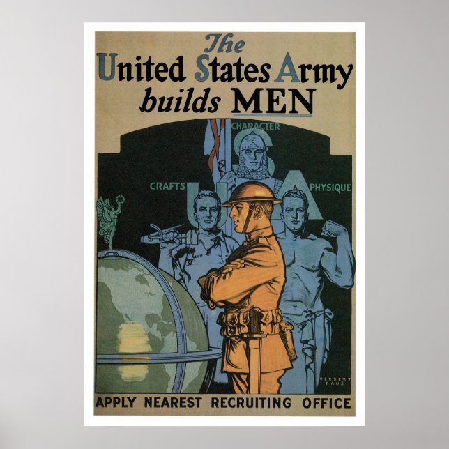Affiche L'armée construit des hommes (Devant)