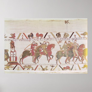 Affiche L'armée de William allant au Saint-Michel de Mont