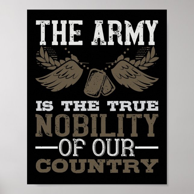 Affiche L'Armée Est La Véritable Noblesse De Notre Pays (Devant)