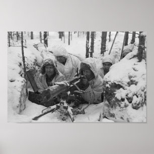 Affiche L'armée finlandaise pendant la guerre d'hiver