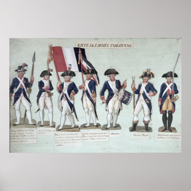 Affiche L'armée parisienne pendant les Français (Devant)