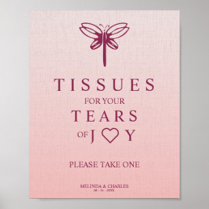 Affiche Larmes de joie pour Mariage avec la libellule de B