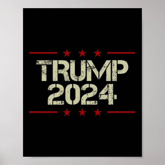Affiche L'Arrestation De Trump À L'Avant Et À L'Arrière-Cô (Devant)