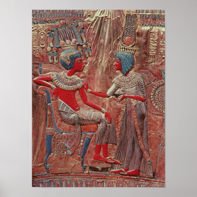 Affiche L'arrière du trône de Toutankhamon (Devant)