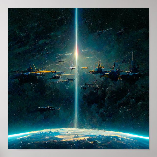 Affiche L'arrivée (Devant)