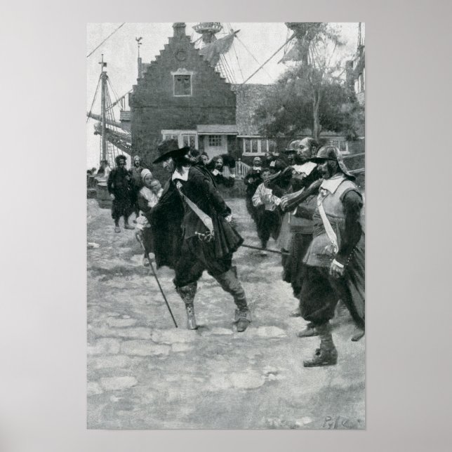 Affiche L'arrivée de Stuyvesant à New Amsterdam (Devant)