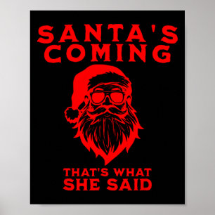Affiche L'arrivée du Père Noël C'est ce qu'elle a dit Inap