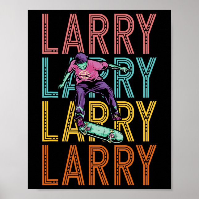 Affiche Larry Custom Skateboard Hob  (Devant)