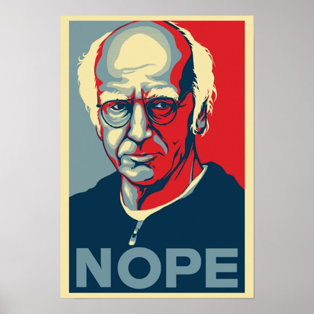 Affiche Larry David NOPE (Devant)